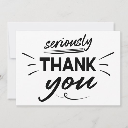 Modern Simple Script-Afstuderen Bedankkaart (Voorkant)