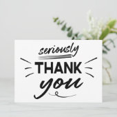 Modern Simple Script-Afstuderen Bedankkaart (Staand voorkant)