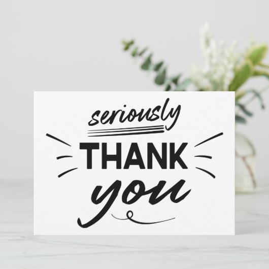 Modern Simple Script-Afstuderen Bedankkaart (Staand voorkant)