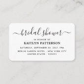 Modern Simple Script Vrijgezellenfeest Ticket nodi Informatiekaartje (Voorkant)