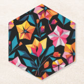 modern Simple Star geometric colorful pattern Kartonnen Onderzetters (Voorkant)