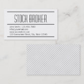 Modern Simple Stock Broker Visitekaartje (Voorkant / Achterkant)