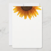 Modern Simple Summer Sunflower Weddenschap Kaart (Achterkant)