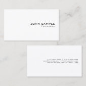 Modern Simple Template Elegant Professional Visitekaartje (Voorkant / Achterkant)