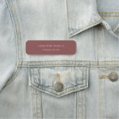 Modern Simple Template Elegant Rose Gold Naamplaatje (In situ)