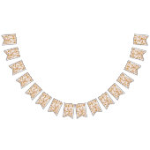 Modern Simple Terracotta Gold Terrazzo bunting Vlaggetjes (Alle)