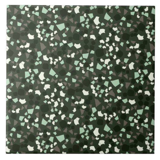 Modern Simple Terrazzo Green Tegel Tegeltje (Voorkant)