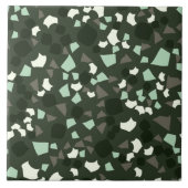 Modern Simple Terrazzo Green Tegel Tegeltje (Voorkant)