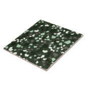 Modern Simple Terrazzo Green Tegel Tegeltje (Zijkant)