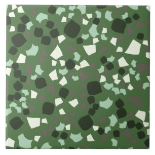 Modern Simple Terrazzo Green Tegeltje