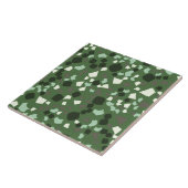 Modern Simple Terrazzo Green Tegeltje (Zijkant)