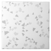 Modern Simple Terrazzo Grey White Tegel Tegeltje (Voorkant)