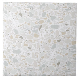 Modern Simple Terrazzo White Tile Tegeltje