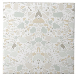 Modern Simple Terrazzo White Tile Tegeltje