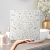 Modern Simple Terrazzo White Tile Tegeltje