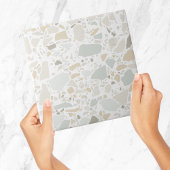 Modern Simple Terrazzo White Tile Tegeltje