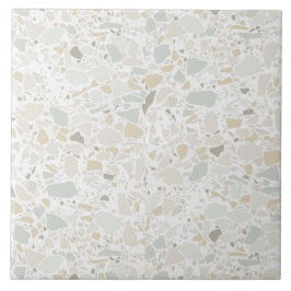 Modern Simple Terrazzo White Tile Tegeltje