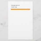 Modern Simple Trendy Minimalist Briefpapier (Voorkant)