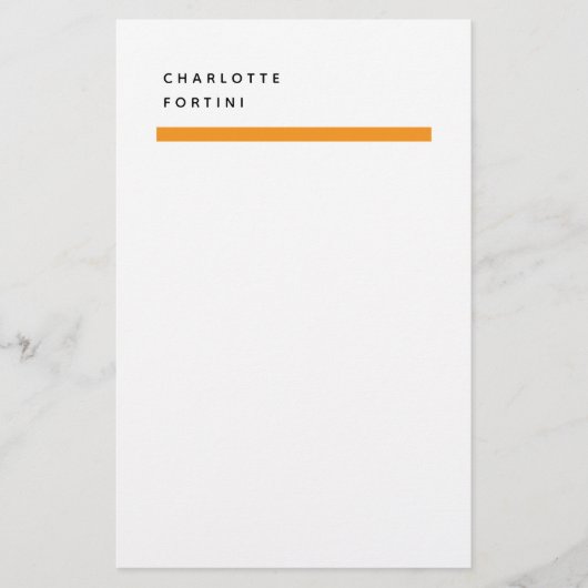 Modern Simple Trendy Minimalist Briefpapier (Voorkant)