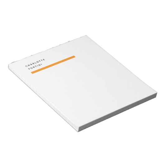 Modern Simple Trendy Minimalist Notitieblok (Schuin)