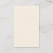Modern Simple Trendy Minimalist Plain Cream Visitekaartje (Achterkant)