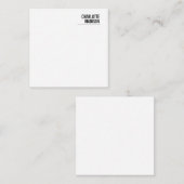 Modern Simple Trendy Minimalist Plain Notitiekaartje (Voorkant / Achterkant)