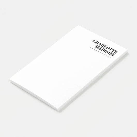 Modern Simple Trendy Minimalist Plain Post-it® Notes (Schuin)