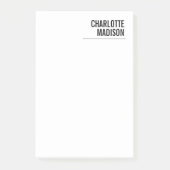 Modern Simple Trendy Minimalist Plain Post-it® Notes (Voorkant)
