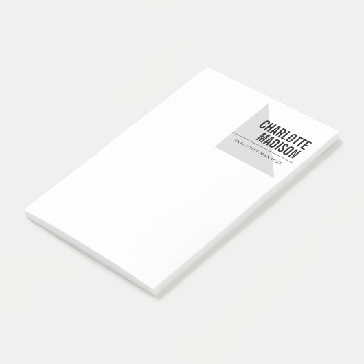 Modern Simple Trendy Minimalist Plain Post-it® Notes (Schuin)
