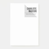 Modern Simple Trendy Minimalist Plain Post-it® Notes (Voorkant)