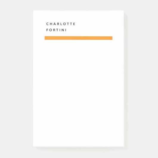Modern Simple Trendy Minimalist Post-it® Notes (Voorkant)