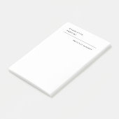 Modern Simple Trendy Minimalist Post-it® Notes (Schuin)