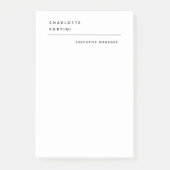 Modern Simple Trendy Minimalist Post-it® Notes (Voorkant)