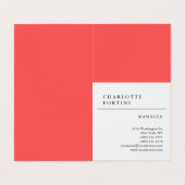 Modern Simple Trendy Minimalist Visitekaartje (Buitenkant ongevouwen)