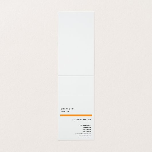 Modern Simple Trendy Minimalist Visitekaartje (Buitenkant ongevouwen)