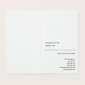 Modern Simple Trendy Minimalist Visitekaartje (Buitenkant ongevouwen)