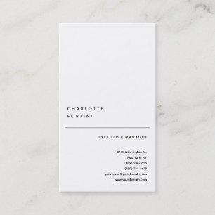 Modern Simple Trendy Minimalist Visitekaartje