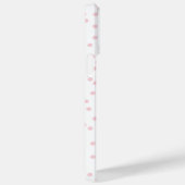 Modern Simple Typography Pink Polka Dot Case-Mate iPhone Case (Achterkant / Rechts)