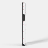Modern Simple Typography Pink Polka Dot iPhone Hoesje (Rechterkant)