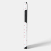 Modern Simple Typography Pink Polka Dot iPhone Hoesje (Linkerkant)