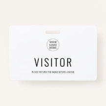 Modern Simple Visitor Pass Company Logo