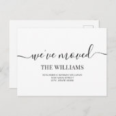 Modern Simple We hebben nieuwe thuisbeweging gemaa Aankondigingskaart (Voorkant / Achterkant)