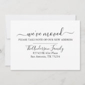 Modern Simple We hebben onze bewegende aankondigin Kaart (Voorkant)