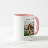 Modern Simple We houden van je mam Moederdag Koffi Mok (Voorkant rechts)