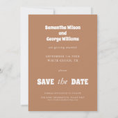Modern Simple We krijgen gehitte Boho Wedding Save The Date (Achterkant)