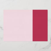 Modern Simple Wedding Folie Uitnodiging (Achterkant)