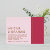 Modern Simple Wedding Folie Uitnodiging (Staand Voorkant)