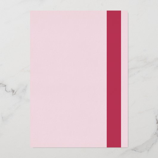 Modern Simple Wedding Folie Uitnodiging (Achterkant)