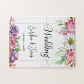 Modern Simple wedding Photo Legpuzzel (Horizontaal)