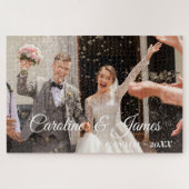Modern Simple wedding Photo Legpuzzel (Horizontaal)